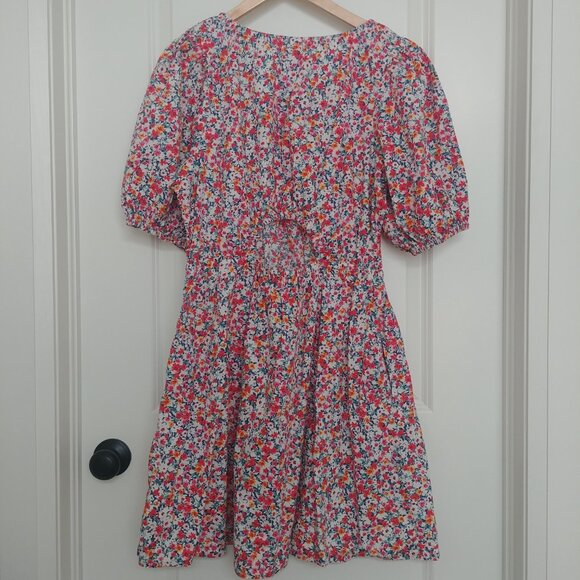 Old Navy Floral Print Puff Sleeve Dress - Multicolor - Picture 6 of 12